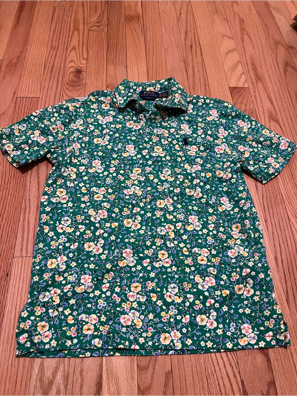Polo by Ralph Lauren Green Floral Short-Sleeve Polo